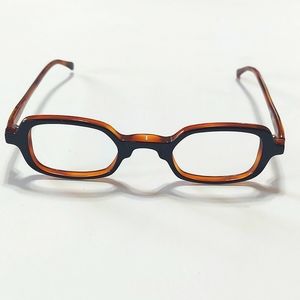 Anne et Valentin Lunettes Made In France Brown Frame Ladies Eyeglasses No Lenses